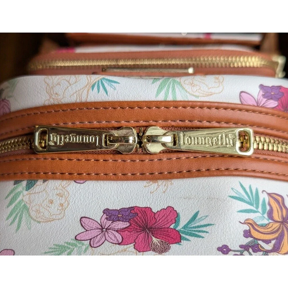 Disney Loungefly Princess Floral Sketch Mini Backpack & Wallet Set NWOT